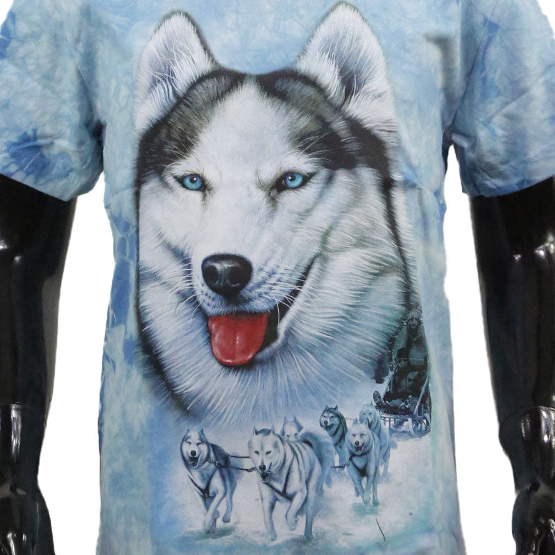 Kinder T-Shirt Husky im Schnee - Cooles Hundemotiv für kleine Entdecker