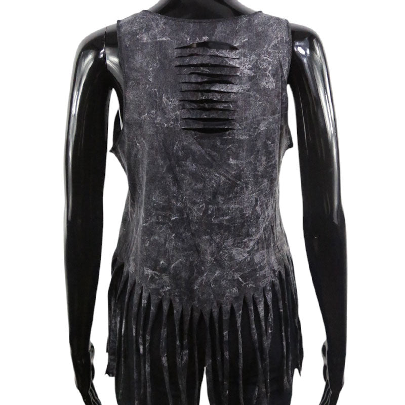 Pferde-Top Schwarz – Buntes Aquarellmotiv