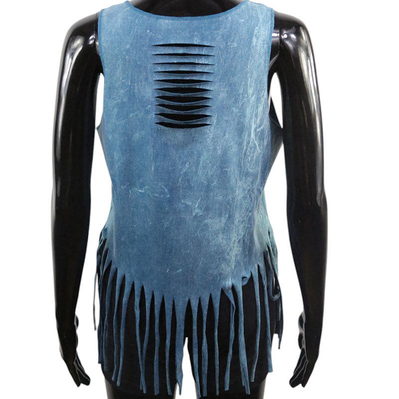 Boho Tanktop – Türkis mit weißem Baum des Lebens